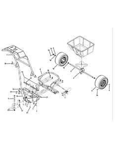 Front Frame Assembly Diagram and Parts List for 56A443TH (750-XP)(2009 & 2010) Cub Cadet Lawn Mower